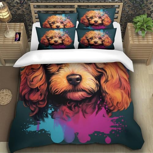 Housse de couette caniche respirante pour limiter la sueur - 5