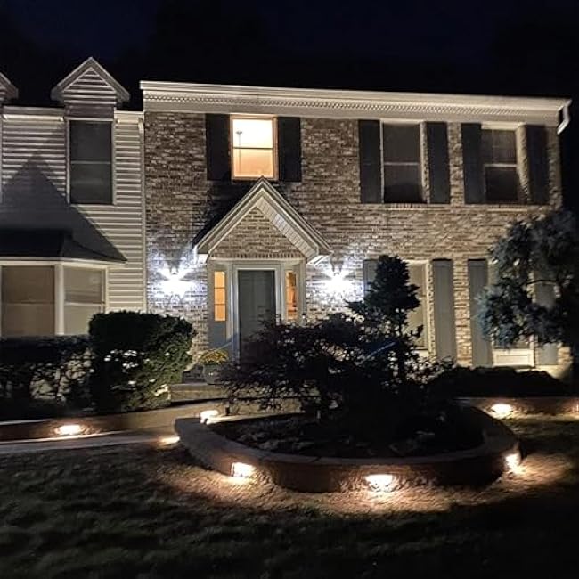 Classic Series 7 Inch LED Hardscape Lighting, Retaining Wall Lights, LED Landscape Lighting, 12V Paver Light Low Voltage, 5W Outdoor Step Lights, 3000K Soft White