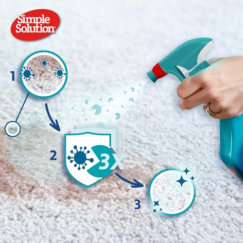 Simple Solution 10137N-12PONL Extreme Pet Stain And Odor Eliminator Spray For Dogs And Cats, Enzymatic Cleaner With 3X Pro-Bacteria Cleaning Power- Strong Urine Pee & Poop Stain Remover For Carpets & Floors thumb #3
