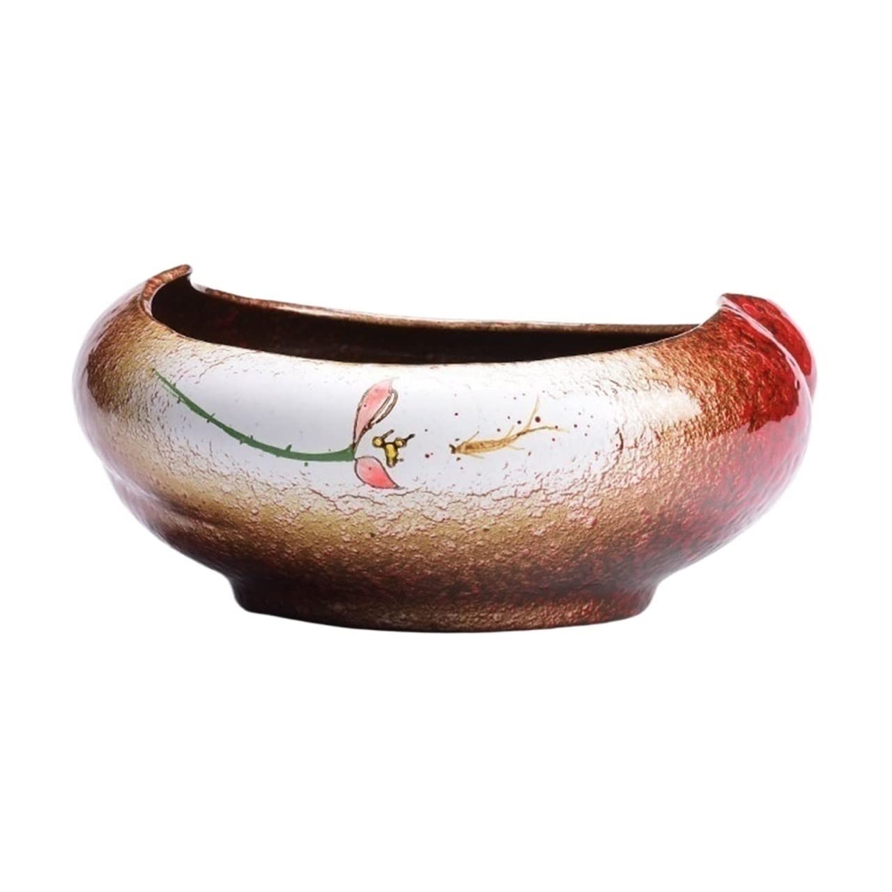 Planting Pots Plant Containers Hydroponic Copperweed Special Pot Ceramic Water Lily Bowl Lotus Flower Pot Creative Hydroponic Flower Pot (bottom Not