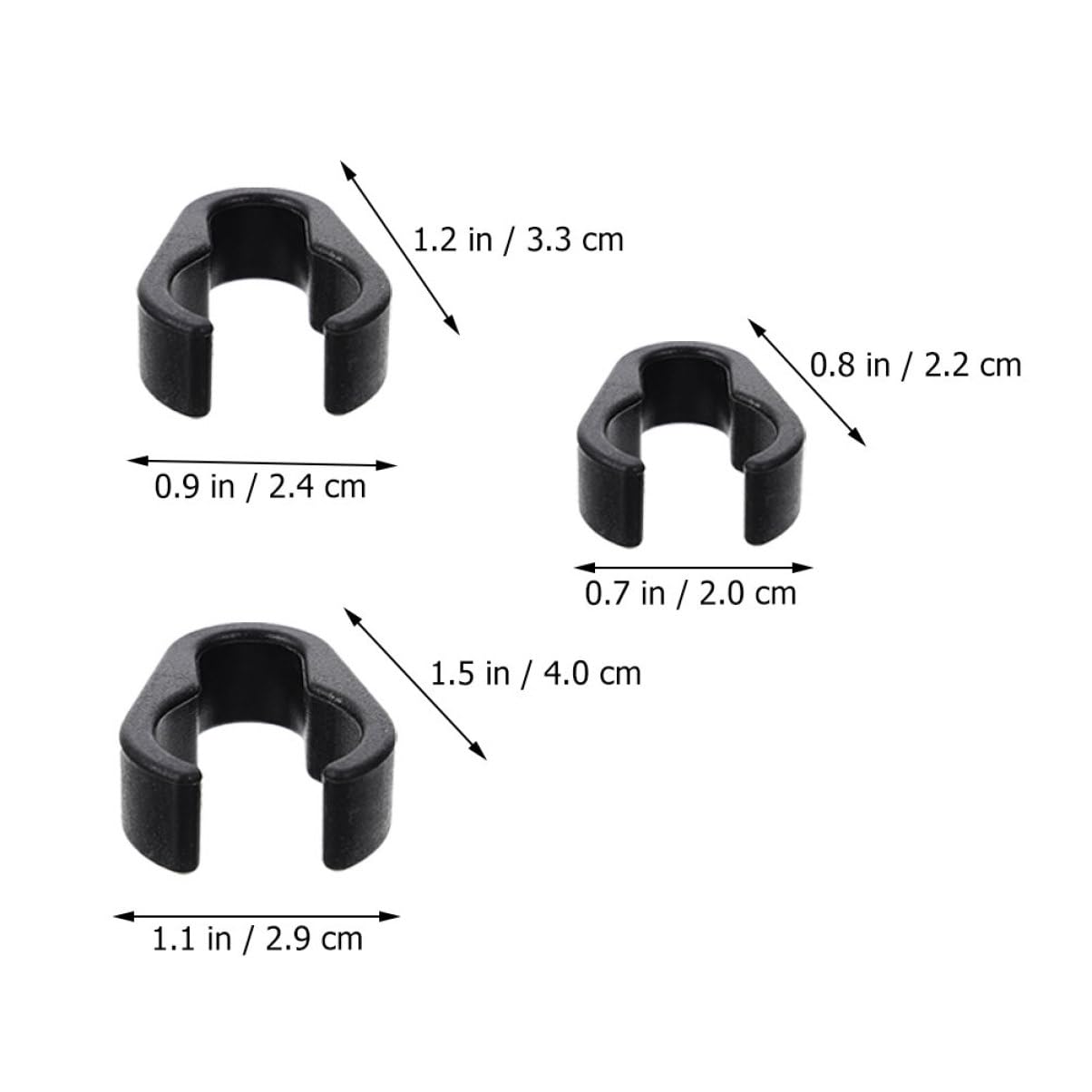 Vaguelly 15Pcs Flexible Mic Cable Clips Durable Organizers for Mic Cables Easy Snap Design for Microphone Stands Lightweight and Sturdy Cable Holders