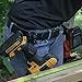 Spider Tool Holster - Quad Tool Kit - Adhesive Tool Tabs + BitGrippers + Self locking, quick draw Belt Holster Clip for carrying a power drill, driver, hammer, tape measure, pneumatic, light and more!