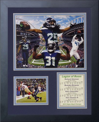 Cadre Seattle Seahawks Super Bowl XLVIII déco salon sport