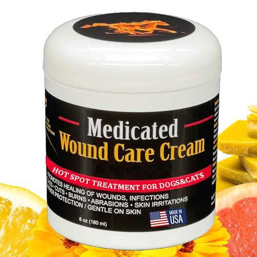 Image of E3 Medicated Hot Spot Cream for Dogs - Hot Spot Treatment for Dogs, Dog Hot Spot Remedy, Cuts, Wounds - Hotspot Relief - Fast-Acting, Soothing Formula