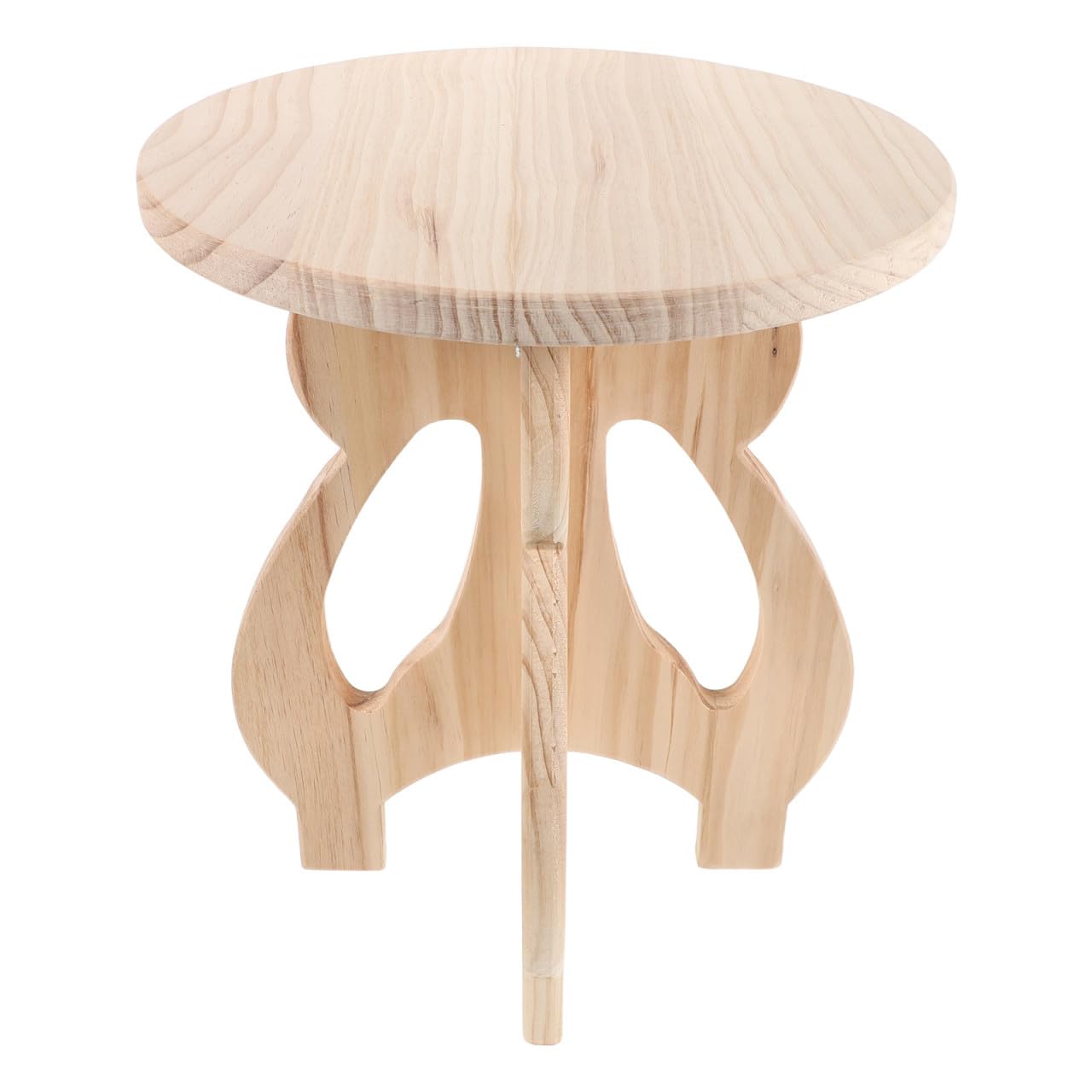 Solid Wood Round Stool Detachable Small Wooden Step Stool for Bathroom And Living with Sturdy Design Easy to Assemble And Store