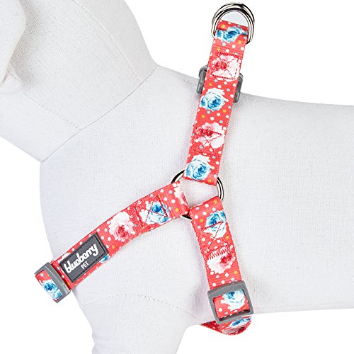 Blueberry Pet Rose and Polka Dot Step-in Harness #TOP19