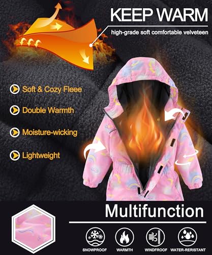 Image of M2C Boys Girls One Piece Snowsuit Winter Warm Ski Coveralls