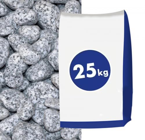 Granit-Gletscherkies Grau 25-40 mm 25 kg