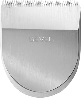 Bevel Square Trimmer Blade Attachment - Compatible with Bevel Trimmer Only, Beard Trimmer for Men, Mustache Trimmer, Cordless Face, Neck and Body Hair Trimmer Attachment Head - Silver, 1 Count