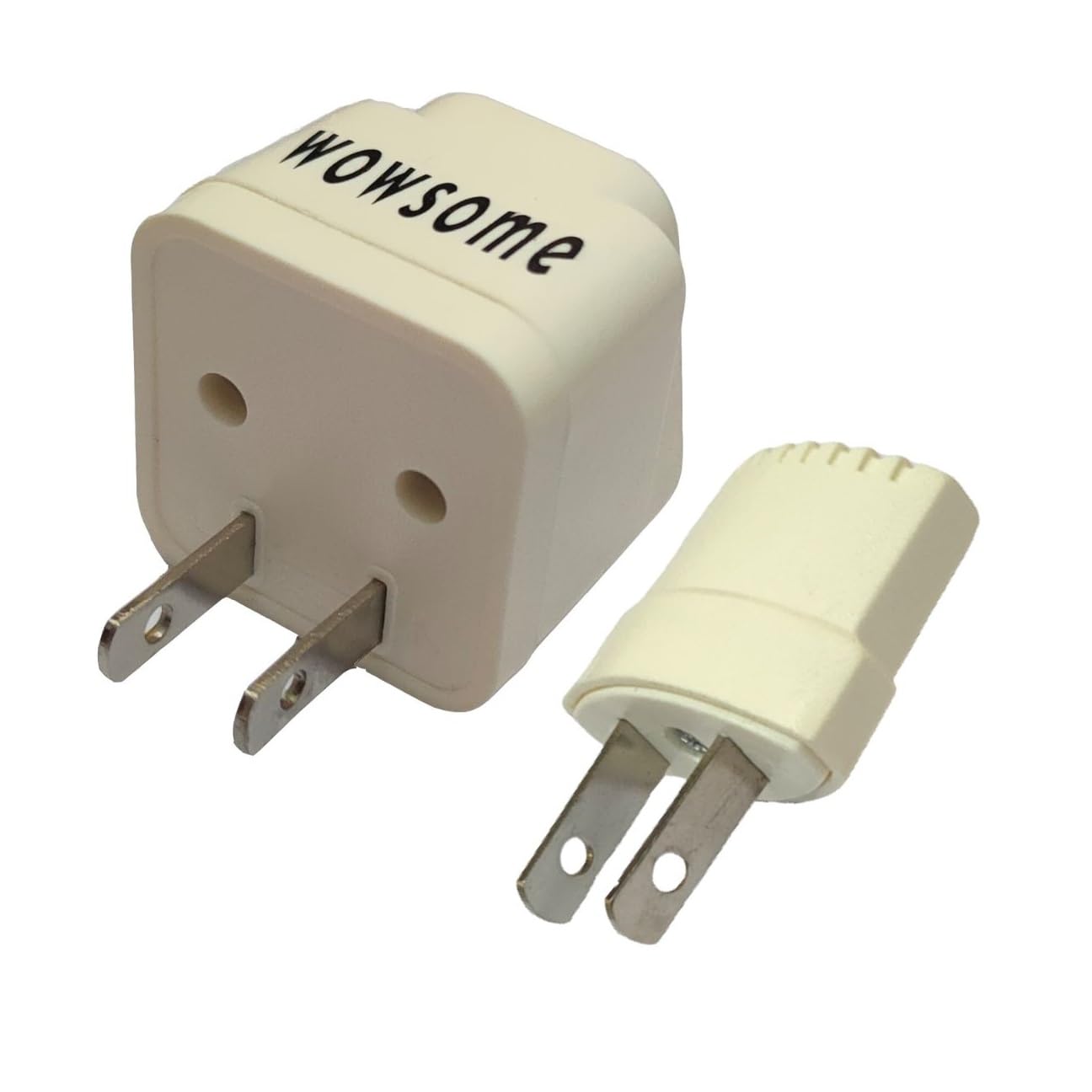 WOWSOME US Conversion Universal Plug for Convert Indian Pin to USA, Japan, Canada, Philippines Power Socket, Type A - 10A - Pack of 2 - White-image-27