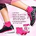 Physix Gear Sport Plantar Fasciitis Socks with Arch Support for Men & Women - Ankle Compression Sleeve, Toeless Compression Socks Foot Pain Relief, Ankle Swelling - Better than Night Splint, Pink XXL