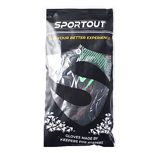 Sportout Goalie Gloves, Goalkeeper Gloves, Soccer Gloves, Breathable Soccer Goalie Gloves, 4Mm Latex, Negative Cut, For Adult And Youth #TOP6