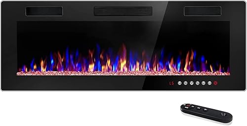 Chimenea eléctrica de 30 pulgadas chimenea eléctrica empotrada y montada en la pared 750 w1500 w calentador de chimenea con pantalla táctil con