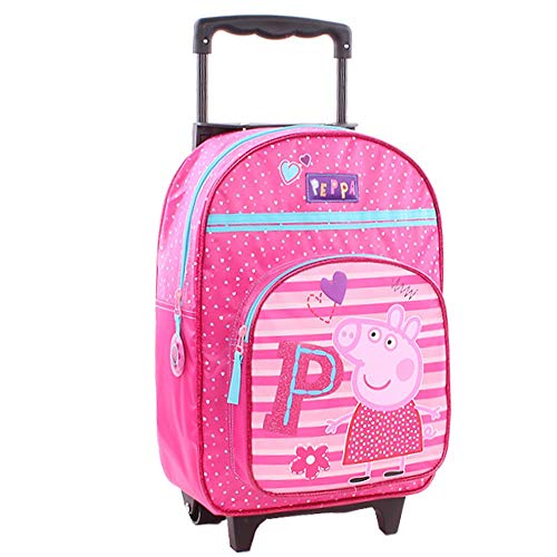 Preisvergleich Produktbild Peppa Pig Wutz Rucksacktrolley Trolley Rucksack Koffer Kinderkoffer 35x28x12cm