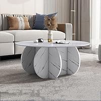 Tavolino Da Caffè Rotondo In Vetro E Legno Massello – Design Mid-Century Modern, 80cm - 3