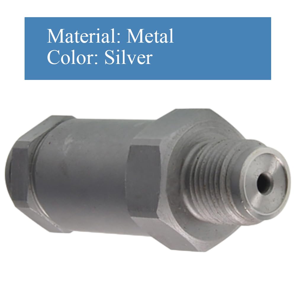 Automobile Common Rail Valvola limitatrice di pressione compatibile con 0445224004 011 046 Iniettore Metallo Argento 1110010035 4897503 4893300