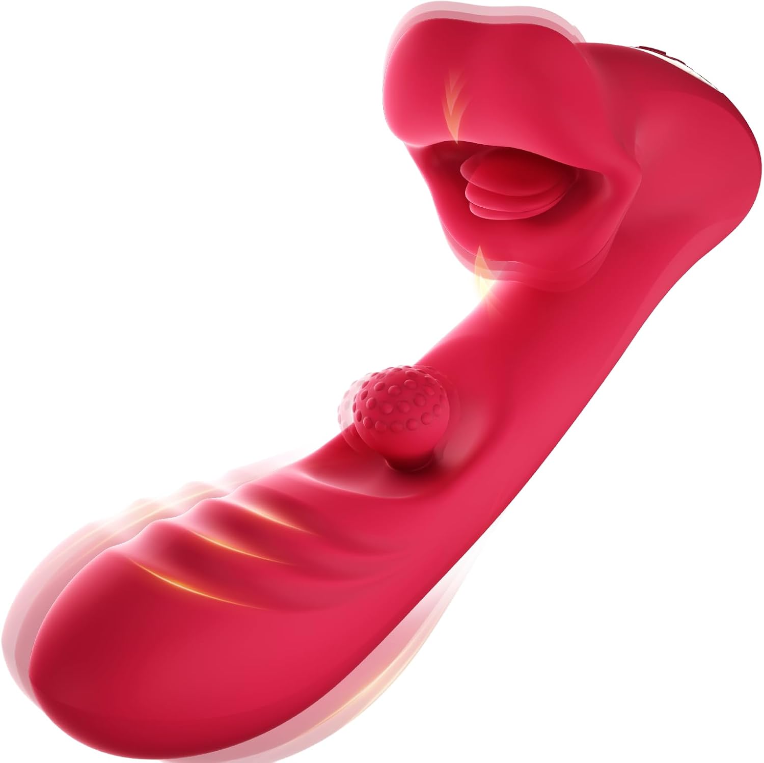 Rabbit Vibrator Vibrating Dildo G Spot Vibrators Rose Toy Clitoral Stimulator Female Sex Toys Adult Toys 360° Bead Rotation 10 Vibrations Licking Rotating Tongue Licking Sensory Toys Woman