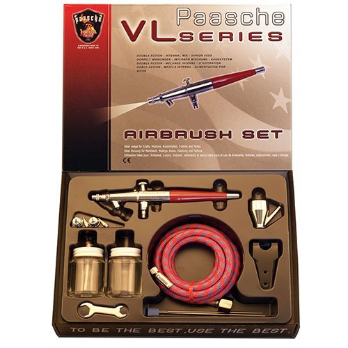 Paasche VL-SET Double Action Siphon Feed Airbrush Set by Paasche Airbrush