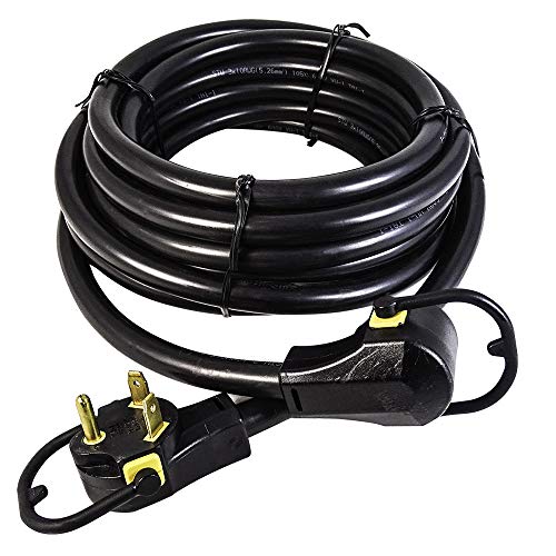 Marvine 30 Amp Heavy Duty RV Extension Cord (30FT) with Grip Handle-NEMA TT-30P to TT-30R STW 10 Gauge for Outdoor, Camping, Camper Use