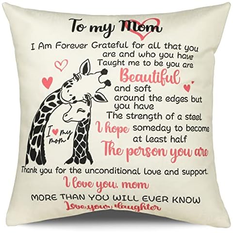 KIKISML Mother Gifts from Daughter Son Cushion Cover Cover