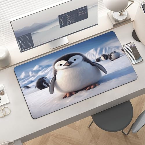 Cute Penguin1 Desk Pad con base de goma 60x30 cm miniatura 6