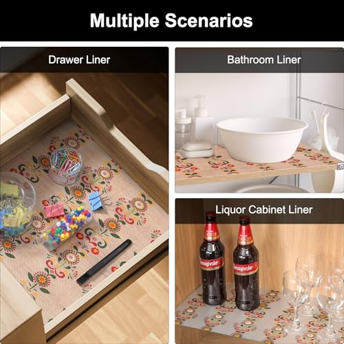 Cooyes Shelf Liner Non-Adhesive Cabinet Drawer Liner for Kitchen17.5 x78.7 - image 7
