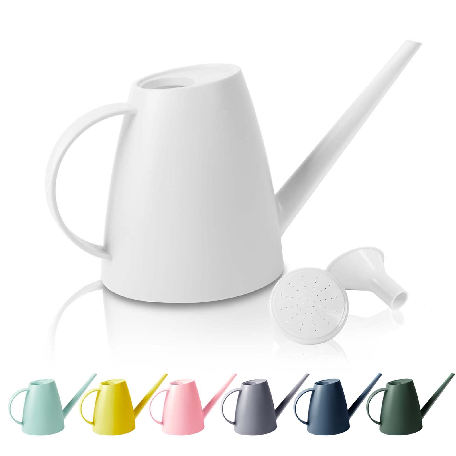 Watering Can for Indoor Outdoor Plants, Modern Small Watering Cans with Removable Nozzle, Long Spout Watering Can for Indoor Bonsai Plants Garden