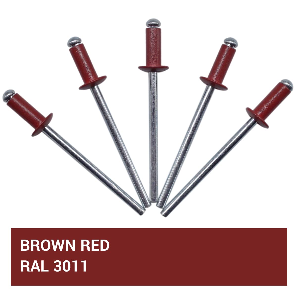 4x8 mm aluminium blinde klinknagels 120 stuks zwarte koepelkop