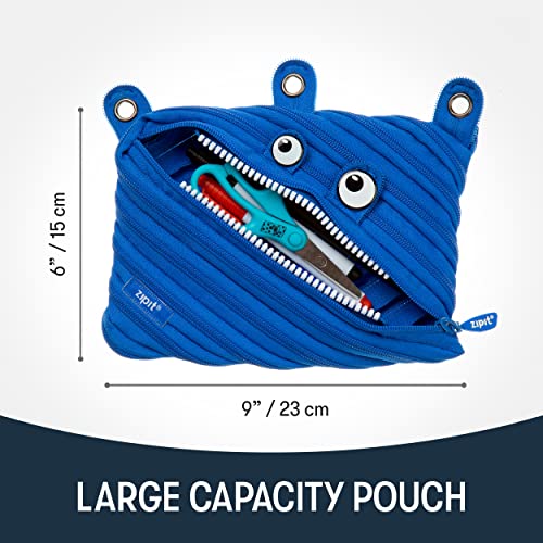 Image of ZIPIT Monster 3-Ring Pencil Case, Royal Blue