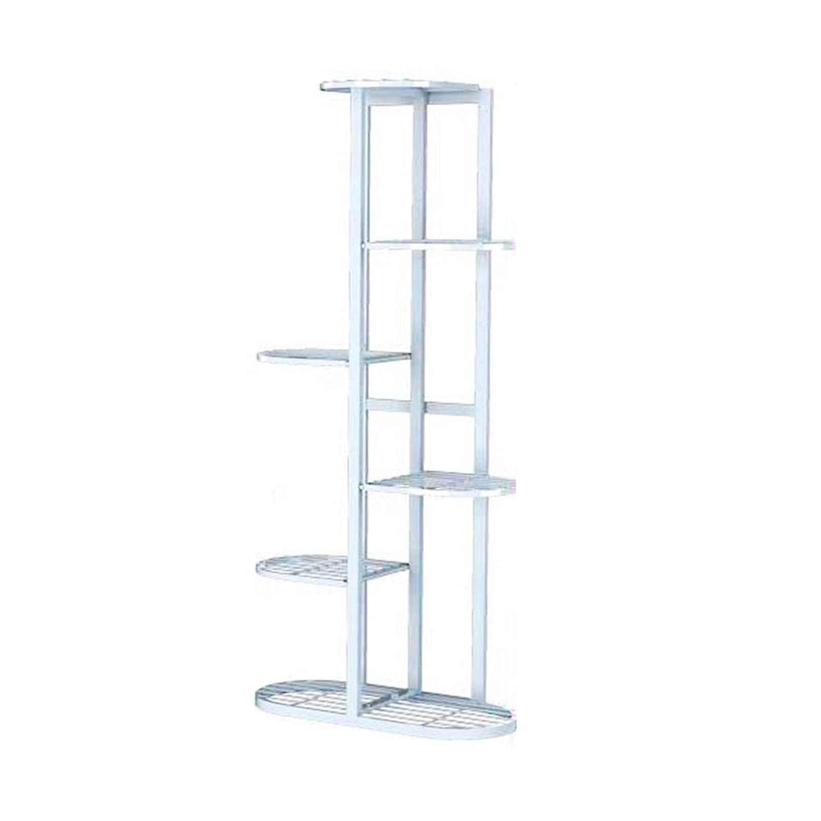 SnamicE Plant standPlant Stand 1 Piece Plant Shelves Iron Potted Flowers Plant Stand Rack Multiple Flower Pot Holder Shelf r Outdoor Planter Display Organizer Plant Shelf,White-6 pots
