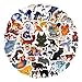 60PCS Warriors Cat Stickers for Kids Teens Adults, Cartoon Kids Stickers for Water Bottles Laptop Luggage Scrapbook, Asverbet Waterproof Vinyl Decals
