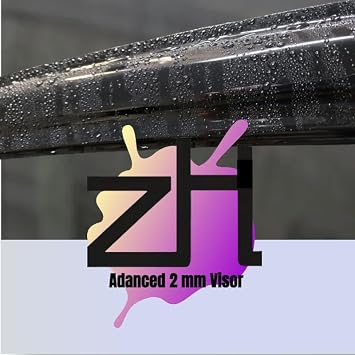 Compatible with Kia Optima 2016 2017 2018 2019 2020 ; ZH Window Rain Guards -2mm Thick Tape-On Premier Wind Deflectors for Front and Rear Windows, Durable & Sleek Design, 2mm Thickened