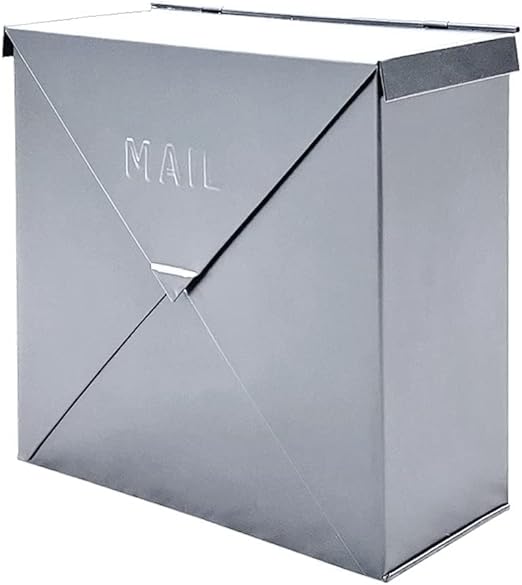 NACH Chicago Silver Mailbox, Rust Resistant Wall Mount