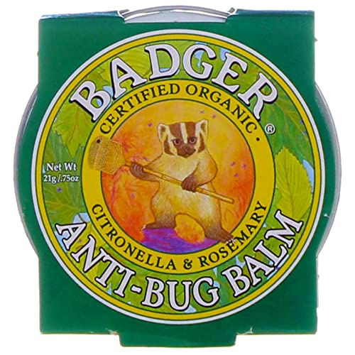 Badger Anti Bug Balm Organic Certified Natural Mosquito Repellent 0.75oz(3-Pack)