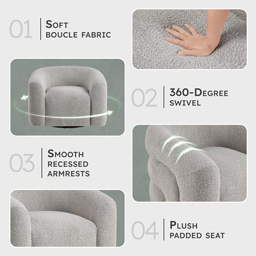 Sillón Plegable Boucle Gris miniatura 3