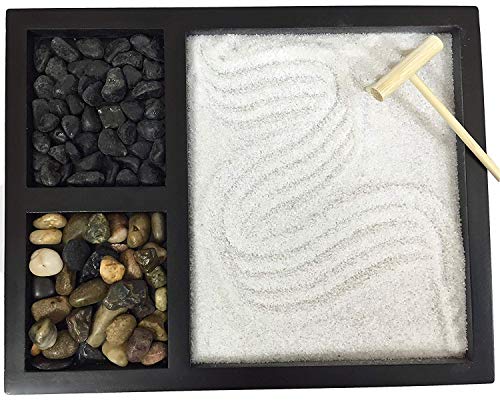 Deluxe Wooden Zen Sand Garden