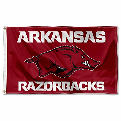 College Flags & Banners Arkansas Razorbacks Flag – New Logo, 3' X 5', Officially Licensed - View #6