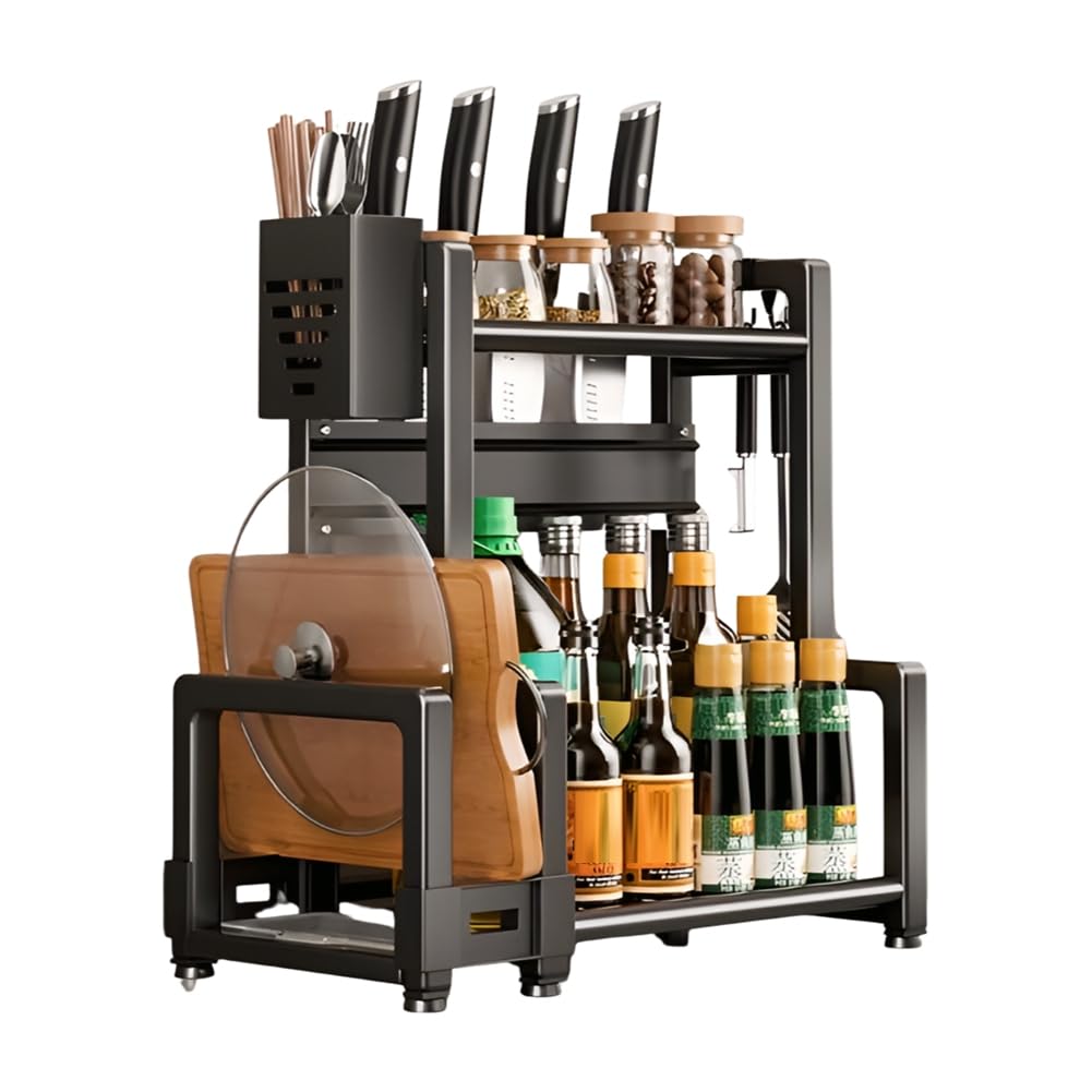 CTRLZS Kitchen Storage Rack Spice Rack Household Storage Rack Storage Rack A