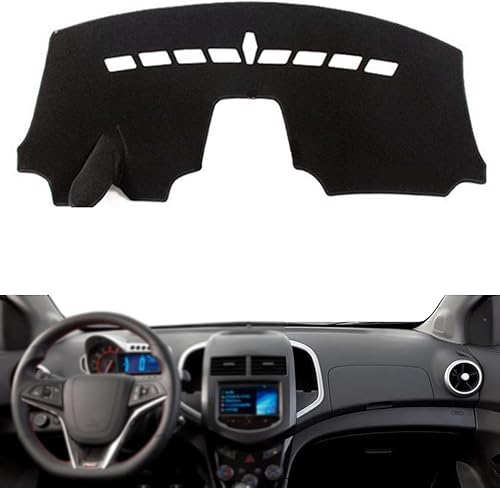 Funda para salpicadero de automóvil, antiarañazos, cubierta de salpicadero para Chevrolet Aveo 2012-2016, cubiertas interiores para salpicadero,