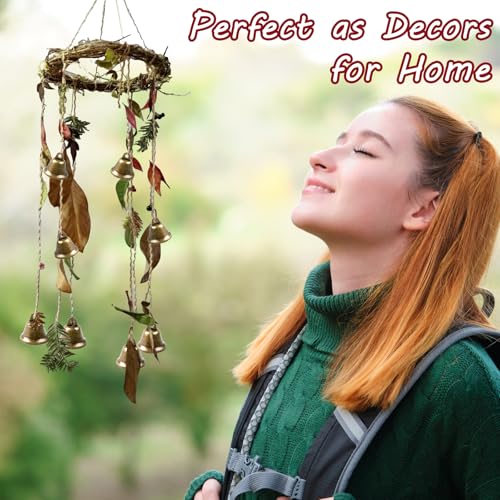 24 Stück Glöckchen zum Basteln,3.8cm Kleine Glöckchen,Bronze Vintage Glocken,Goldene Glocke Kleine Anhänger Jingle Bells für Ostern Dekorationen,DIY Festliche Deko,Windspiele,Hochzeiten,Hundetraining