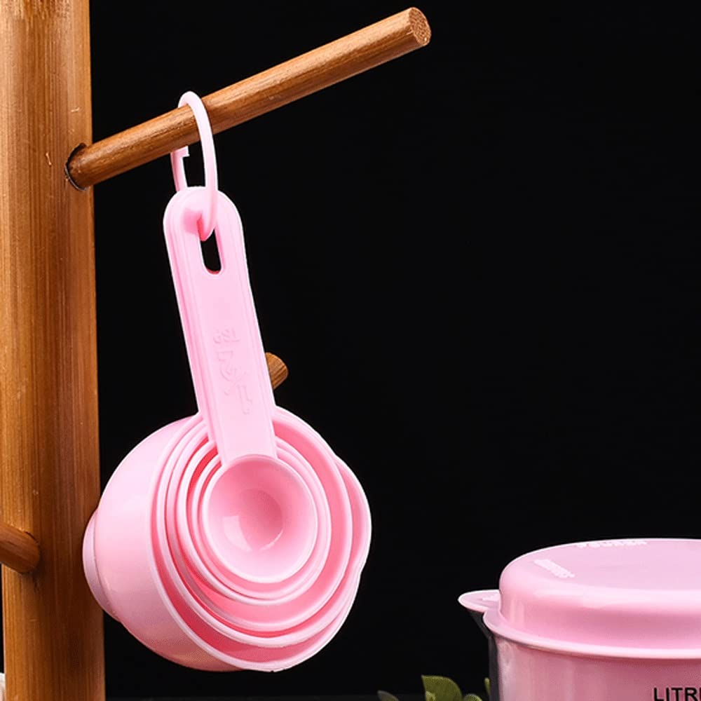 7 sztuk/zestaw plastikowa miarka łyżka połączenie miarki herbata kawa naczynia kuchenne narzędzia do pieczenia narzędzia kuchenne