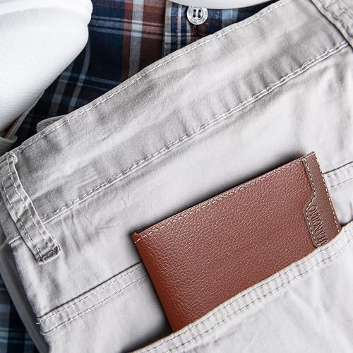 Image of Kraptick Mens Wallets: Slim Wallets for Men with Cardholder and Money Organizer (DMFP388)