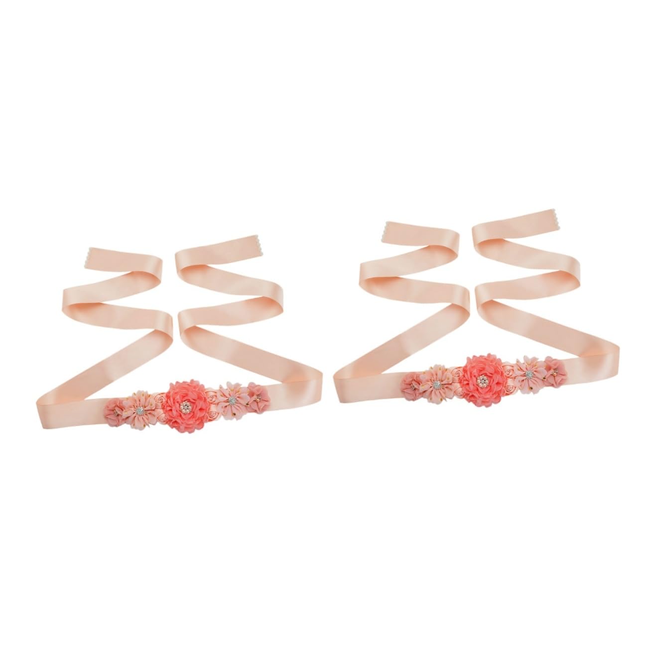 SOIMISS 2piezas Cinturón De Flores Para Mujer Accesorio De Moda Para Bodas y Sash Para Embarazadas y Fotografía