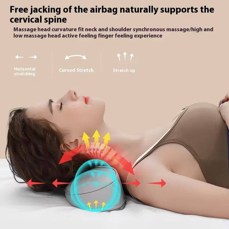 Image of Back Neck Massager Shiatsu Massage Pillow with Heat, Update 20 Deep Tissue Kneading Nodes Massage with Airbag for Shoulder Waist Muscle Pain Relief Electric Back Massager