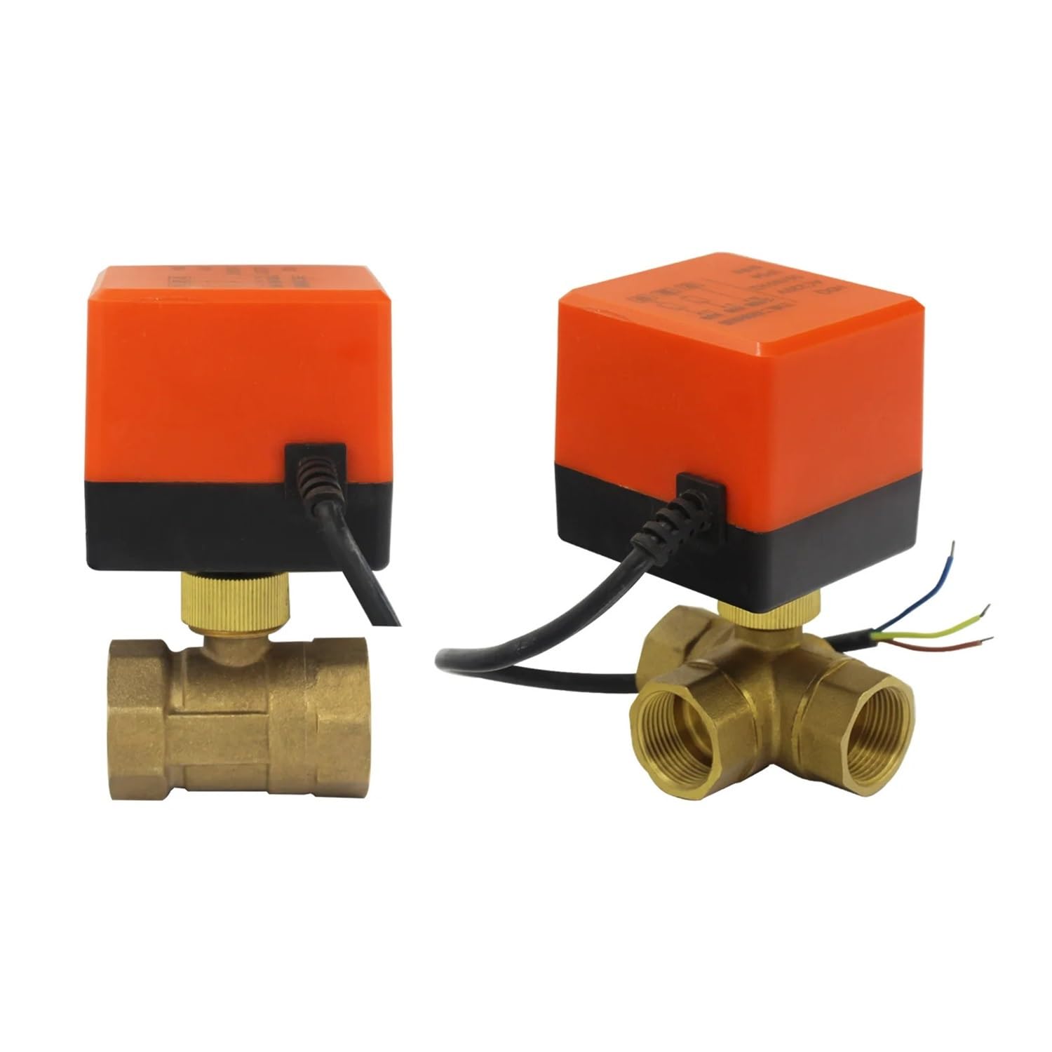 Électrovanne trois fils deux commandes DN40 DC5V en laiton pour circuit de chauffage