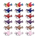 FASHEWELRY 100Pcs Alloy Shark Enamel Connector Charms Metal Fish Link Charms Jewelry Pendants Links for DIY Necklace Bracelet Jewelry Making