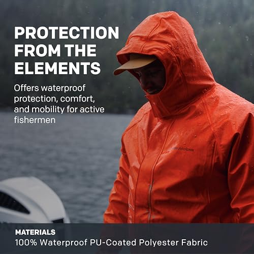 Grundens Men’s Neptune Commercial Fishing Jacket | Waterproof, Adjustable3