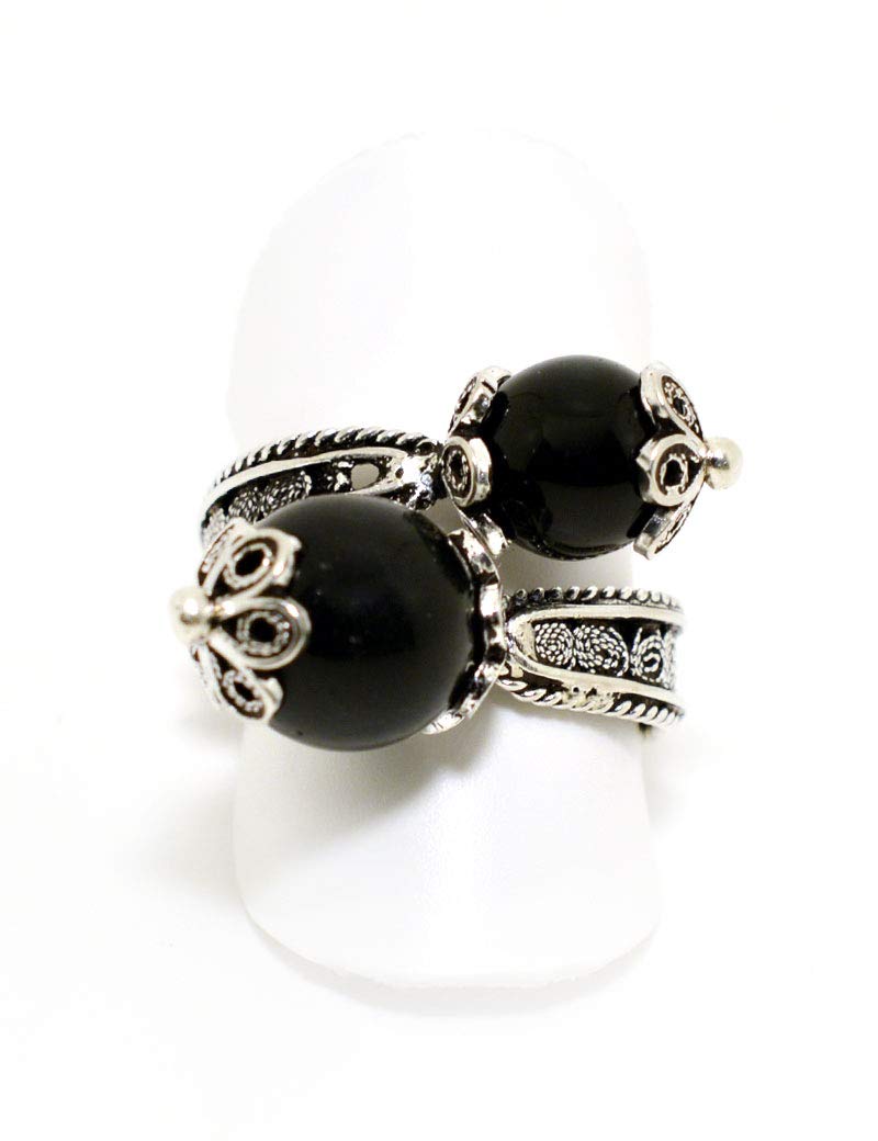 Anello sardo in filigrana d'argento con kokkos