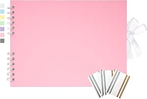 Yopih Grey Scrapbook Photo Book With 100 White Pages 29x21.5 Cm