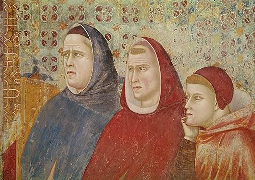 Toile Peinture Murale Saint Prêchant Giotto - Tableau Abstrait Salon 60x90cm